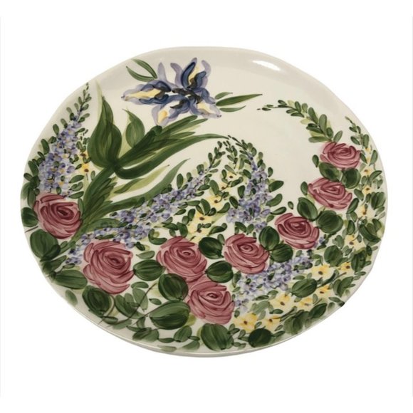 Heavenly Garden Platter By Don Swanson Exclusively for Dillard's Hand Painted - Picture 1 of 5